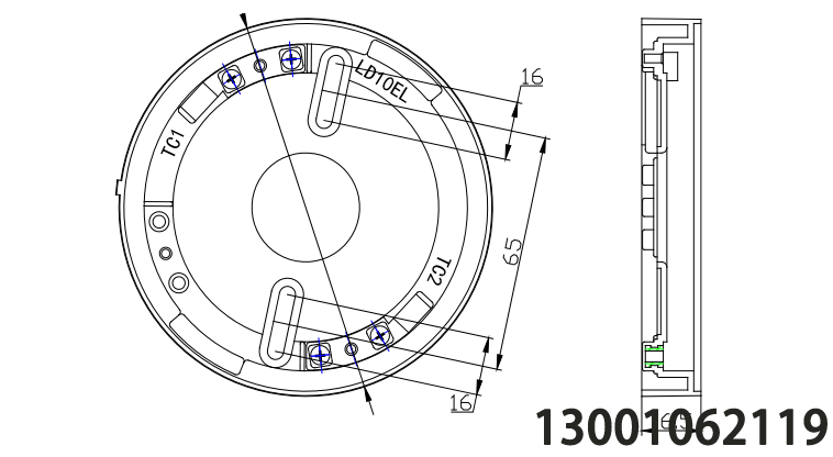 <b>LD10EL 探測器底座</b>