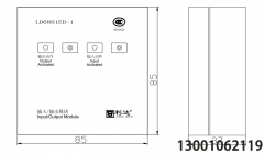 <b> LD 6801ED- -1 1 輸入/ / 輸出 模塊 （兩線制）</b>