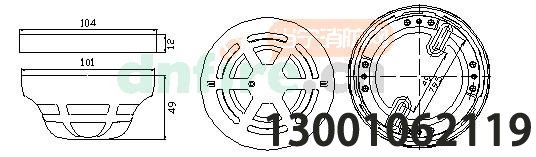 JTF-GDF/LD3200E結(jié)構(gòu)與安裝尺寸圖