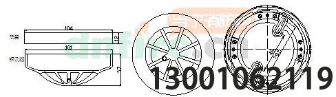 JTW-ZDM-LD3300EN結(jié)構(gòu)與安裝尺寸圖