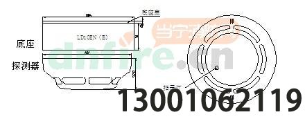 JTY-GM-LD3000EN(B)結(jié)構(gòu)與安裝尺寸圖