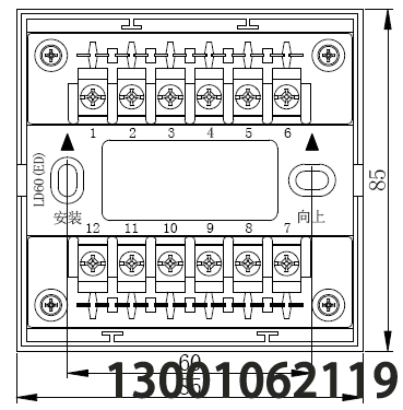 LD60(ED)模塊底座外形