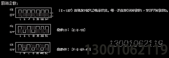 利達華信總線消防電話分機HY5716B安裝撥碼圖